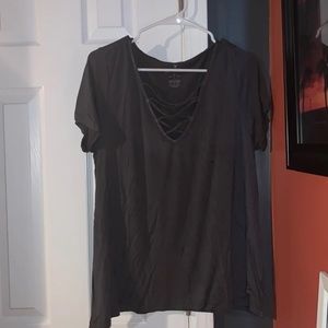 American Eagle Soft And Sexy Lace Up Top